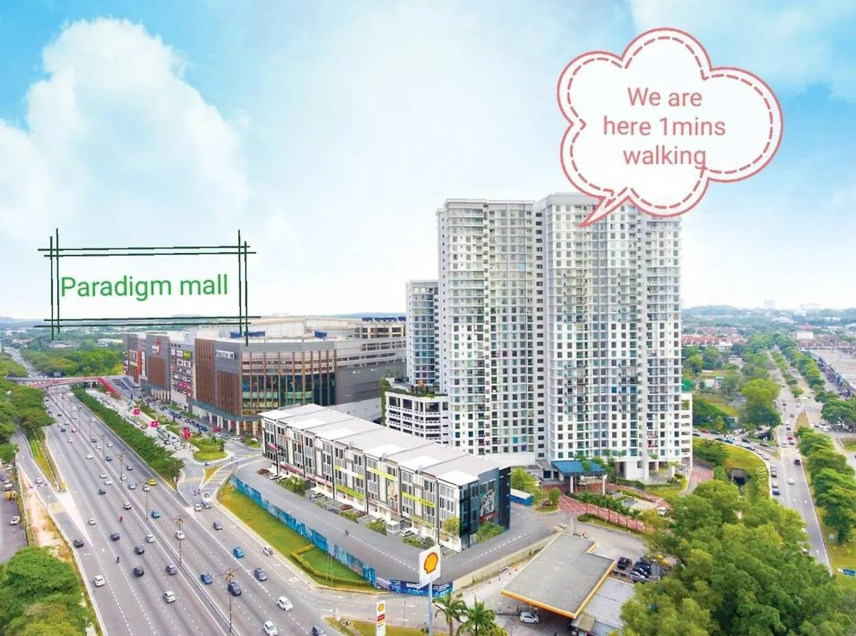 Lägenhet B2510 Paradigm Mall 2Br 6Pax Wifi Tvbox Netflix! Prime Area The Platino By Stay Johor Bahru
